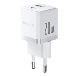 Baseus Palm 20W USB-C USB-A Wall Charger - Whiteeng