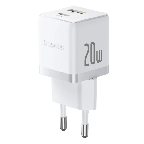 Baseus Palm 20W USB-C USB-A Wall Charger - Whiteeng