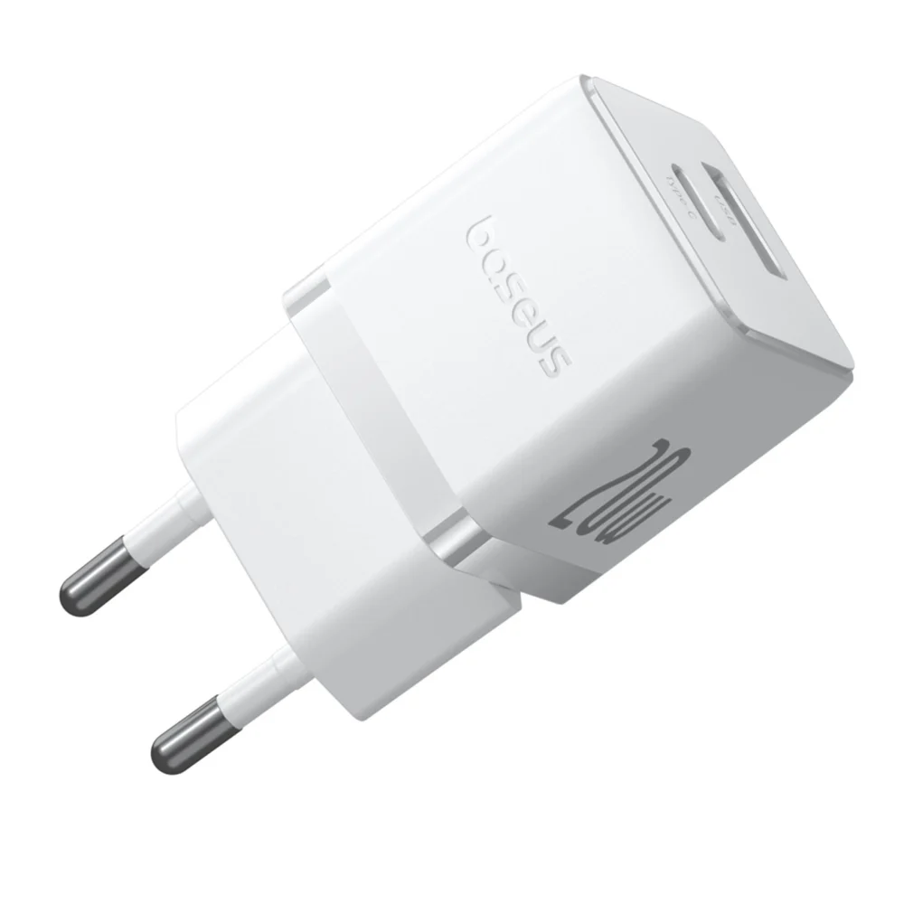 Baseus Palm 20W USB-C USB-A Wall Charger - Whiteeng