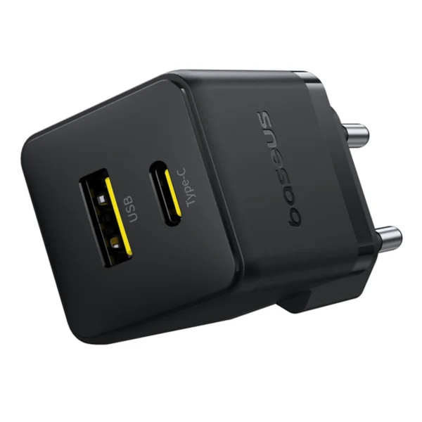 Baseus Palm 30W USB-C USB-A Wall Charger - Blackeng