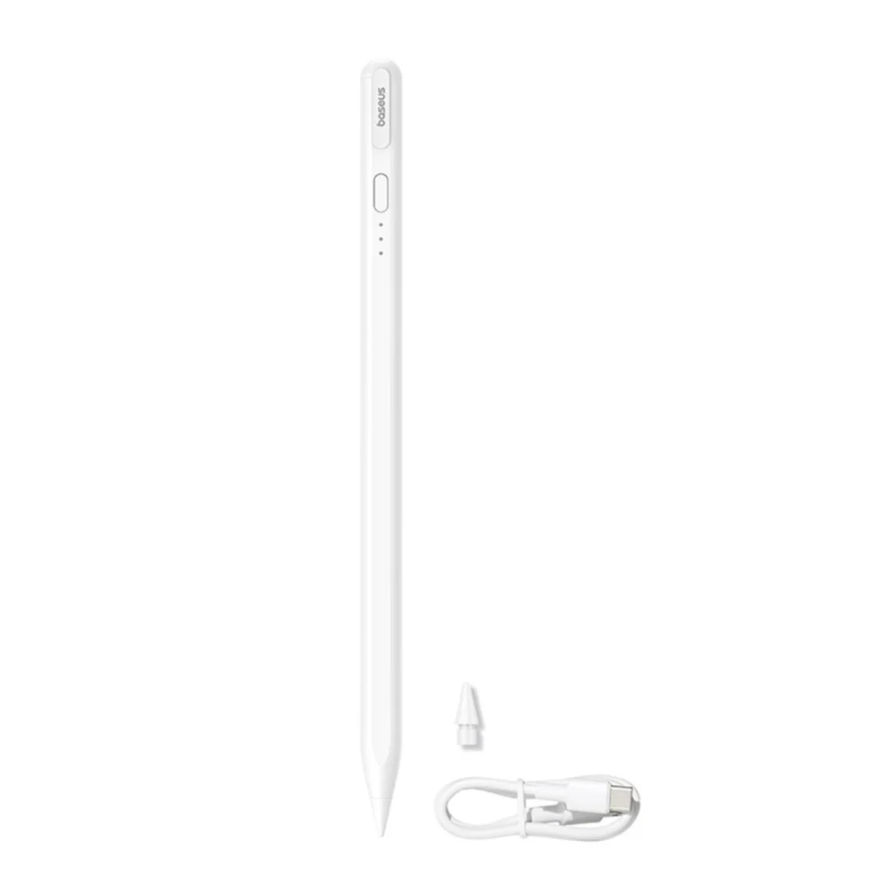 Baseus Smooth Writing 3 Active Stylus, Wired Rechargeable Stylus (Writing Angle Detection Version) - Whiteeng