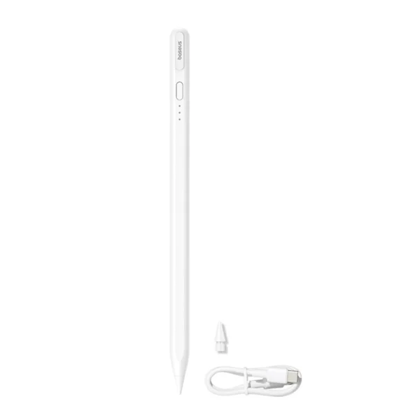 Baseus Smooth Writing 3 Active Stylus, Wired Rechargeable Stylus (Writing Angle Detection Version) - Whiteeng
