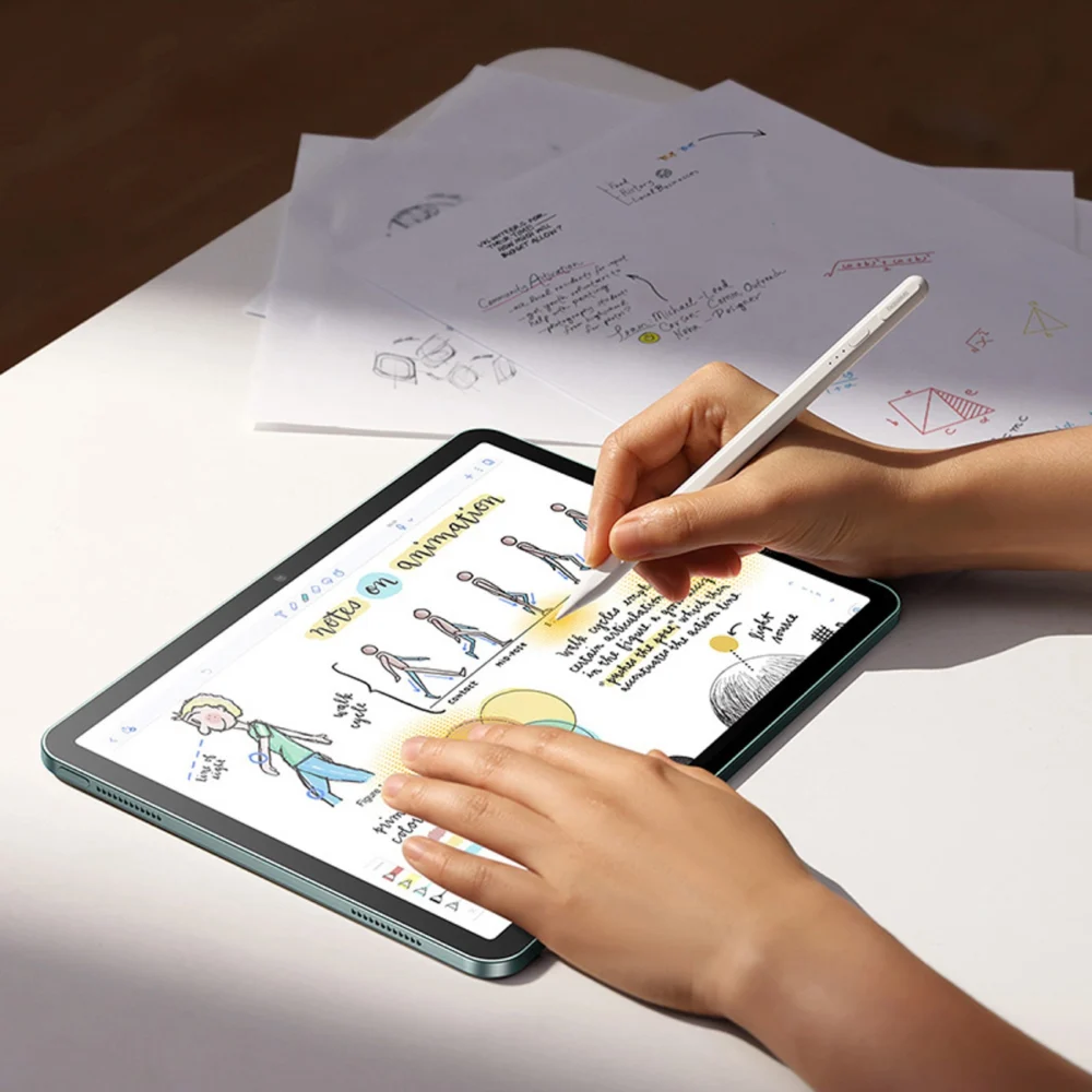Baseus Smooth Writing 3 Active Stylus, Wired Rechargeable Stylus (Writing Angle Detection Version) - Whiteeng