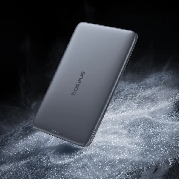 Baseus PicoGo AM41 5000mAh 20W Ultra-Thin MagSafe Compatible Power Bank with Black Baseus Simple USB-C 60W 30cm Cable - Grayeng