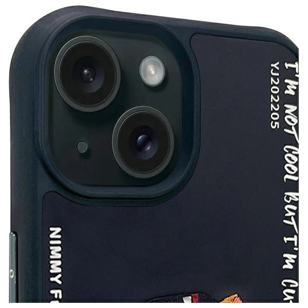 Nimmy Glasses Cool Cat case for iPhone 15 - blackeng