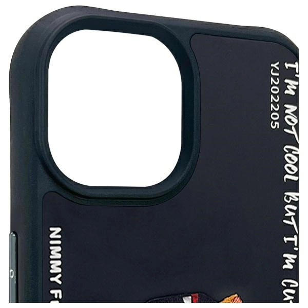 Nimmy Glasses Cool Cat case for iPhone 15 - blackeng