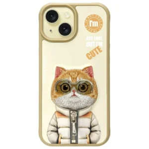 Nimmy Cool&Cute 2.0 Cat Case for iPhone 15 - Beigeeng