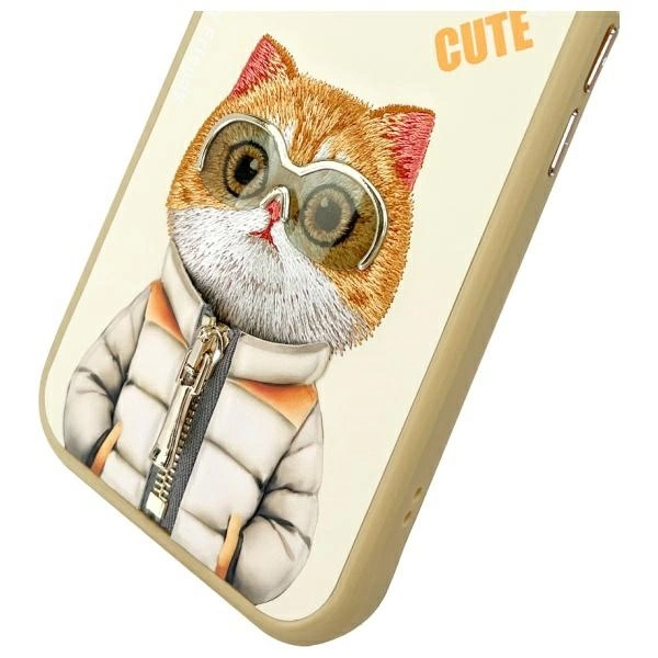Nimmy Cool&Cute 2.0 Cat Case for iPhone 15 - Beigeeng