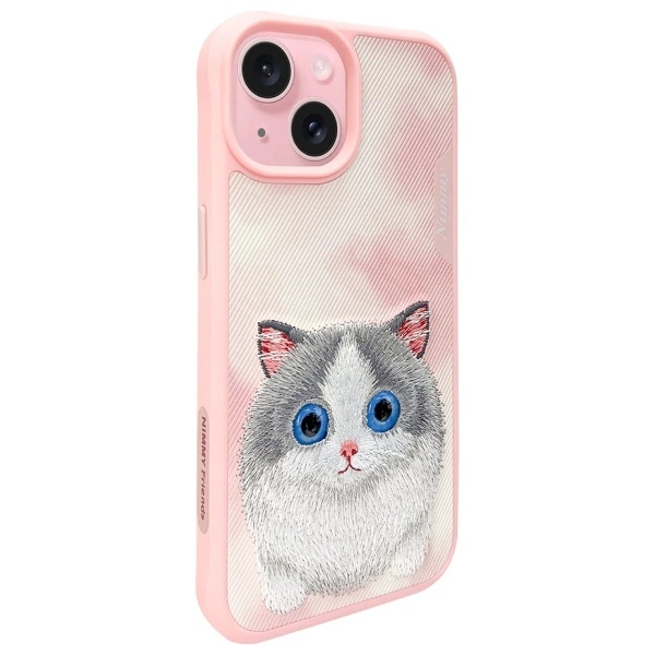 Nimmy Big Eyed Pet 2.0 Cat Case for iPhone 15 - Pinkeng