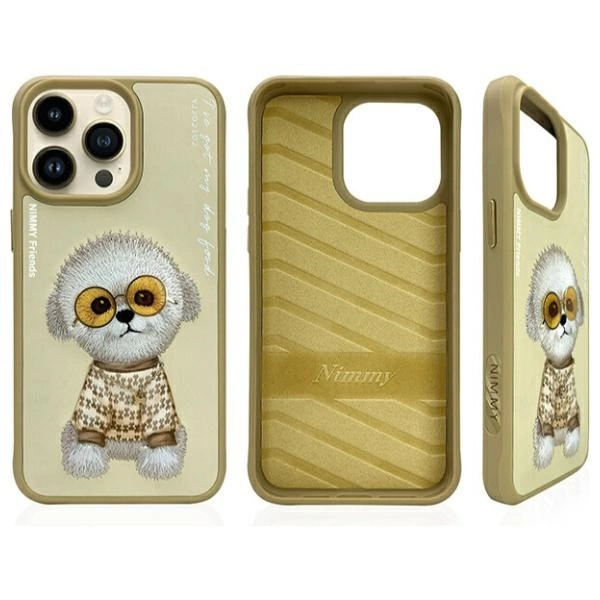Nimmy Glasses Cool Case for iPhone 15 Pro - Beigeeng