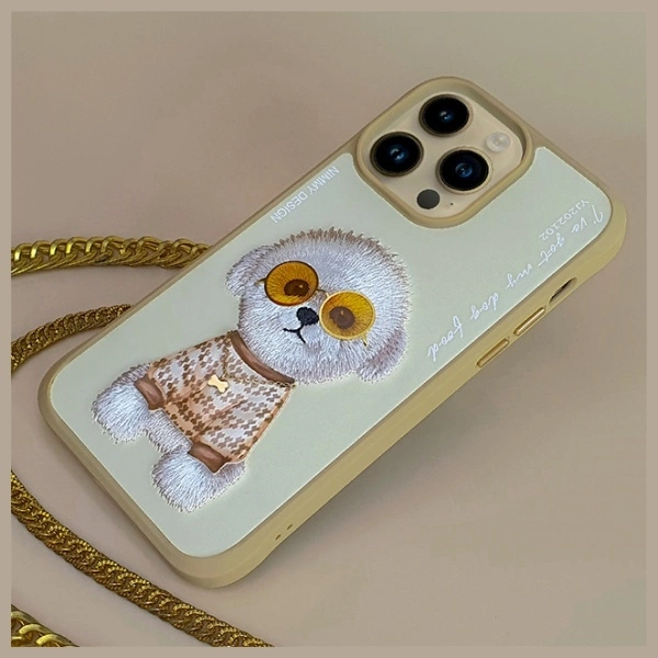 Nimmy Glasses Cool Case for iPhone 15 Pro - Beigeeng