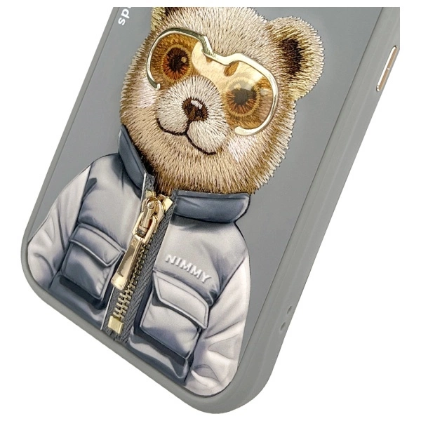 Nimmy Cool&Cute 2.0 Bear Case for iPhone 15 Pro - Grayeng