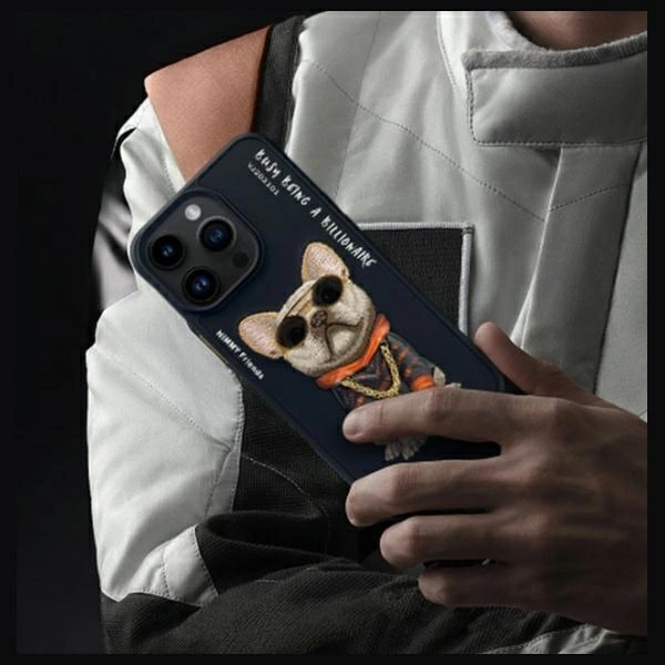 Nimmy Glasses Cool Case for iPhone 15 Pro Max - Blackeng