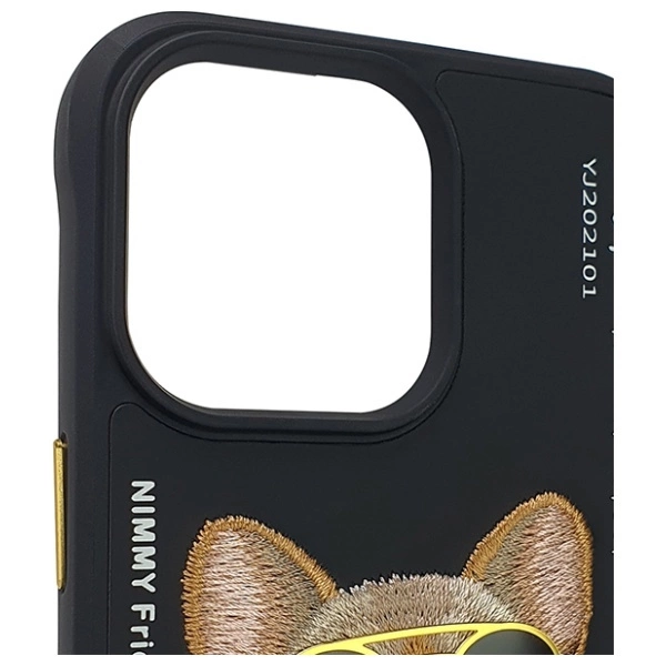 Nimmy Glasses Cool Case for iPhone 15 Pro Max - Blackeng
