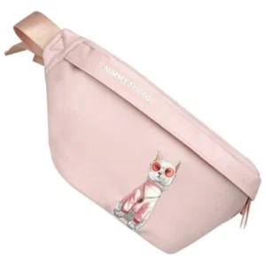 Nimmy Crossbody Glasses Cool Cat Shoulder Bag - Pinkeng