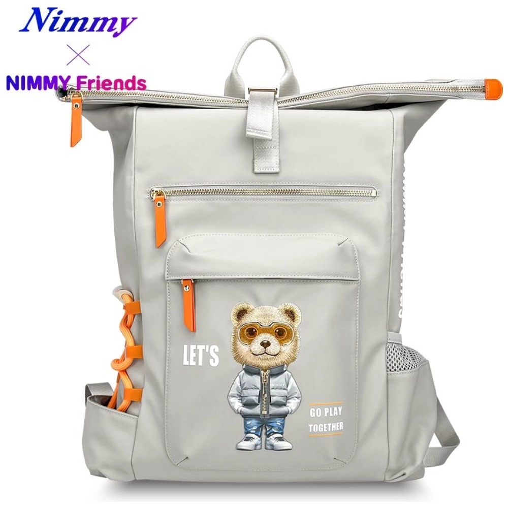 Nimmy Cool&Cute 2.0 Bear Laptop Backpack - Grayeng