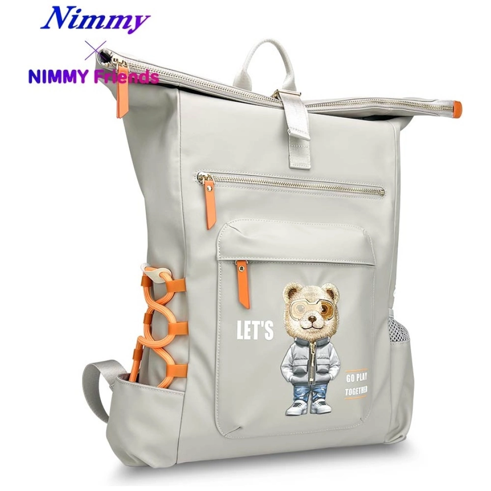 Nimmy Cool&Cute 2.0 Bear Laptop Backpack - Grayeng