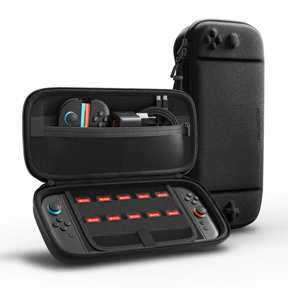AmazingThing PlayShield EDC Protective Case for Nintendo Switch 2 - Blackeng