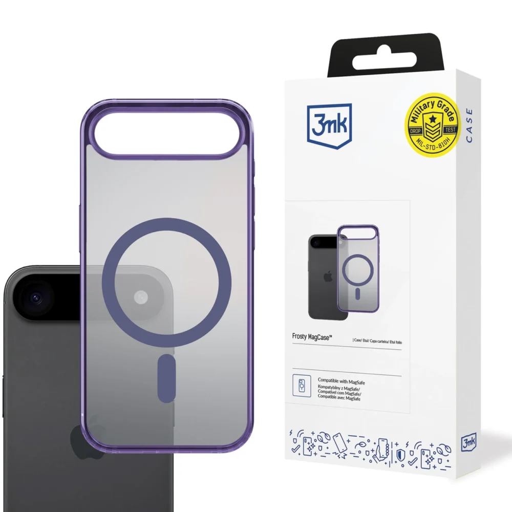 3mk Frosty MagCase for iPhone 17 Air - Purpleeng