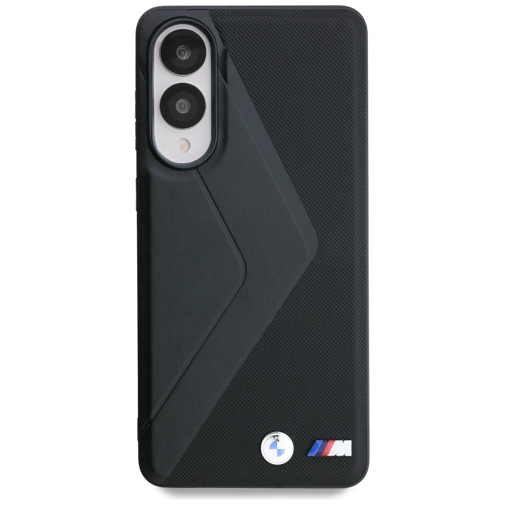BMW Leather Oversized Stripes MagSafe case for Samsung Galaxy S25 Edge - blackeng