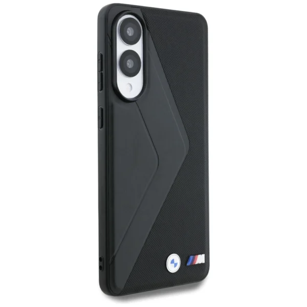 BMW Leather Oversized Stripes MagSafe case for Samsung Galaxy S25 Edge - blackeng