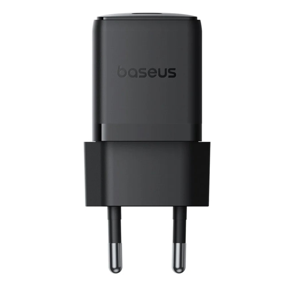 Baseus Palm 1C 20W Wall Charger (with Baseus Mini White USB-C 60W (20V/3A) 1m Cable) - Blackeng