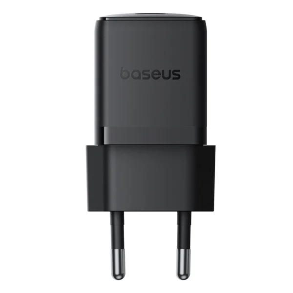 Baseus Palm 1C 20W Wall Charger (with Baseus Mini White USB-C 60W (20V/3A) 1m Cable) - Blackeng