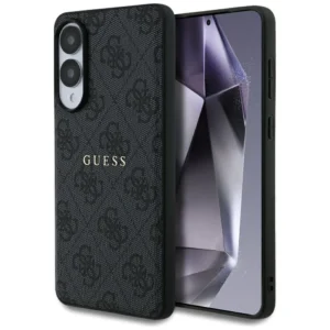 Guess 4G Ring Classic Logo MagSafe Case for Samsung Galaxy S25 Edge - Blackeng