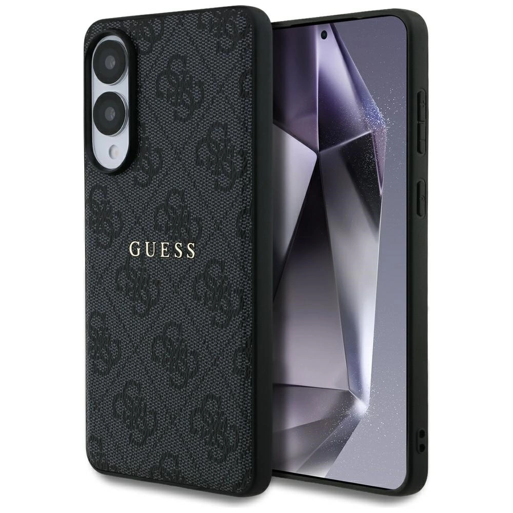 Guess 4G Ring Classic Logo MagSafe Case for Samsung Galaxy S25 Edge - Blackeng