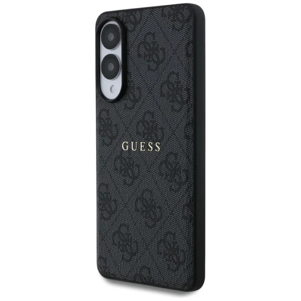 Guess 4G Ring Classic Logo MagSafe Case for Samsung Galaxy S25 Edge - Blackeng