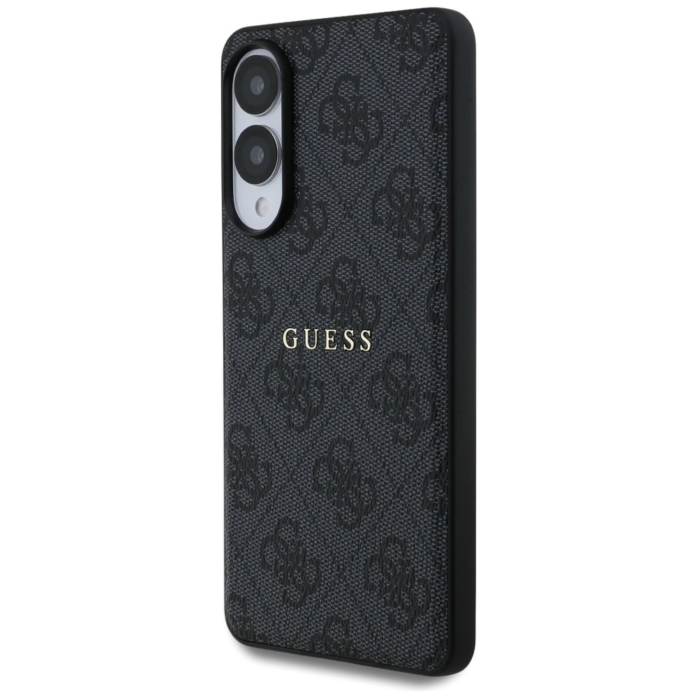 Guess 4G Ring Classic Logo MagSafe Case for Samsung Galaxy S25 Edge - Blackeng