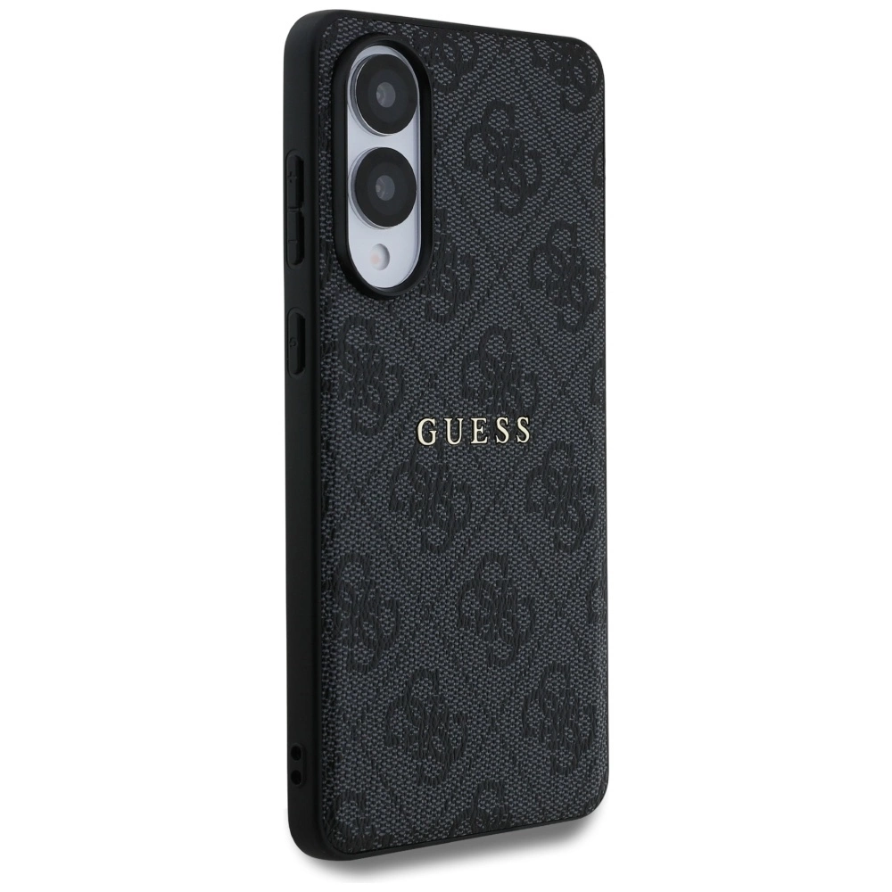 Guess 4G Ring Classic Logo MagSafe Case for Samsung Galaxy S25 Edge - Blackeng