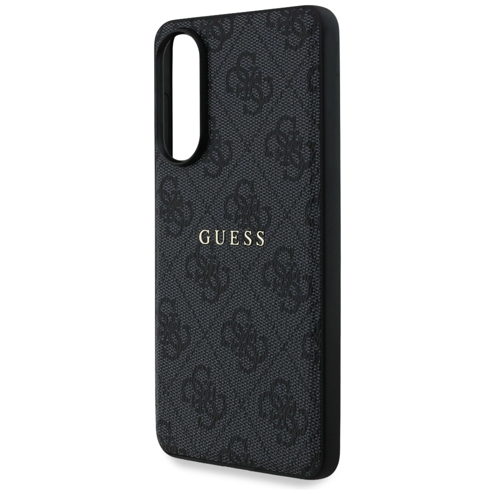 Guess 4G Ring Classic Logo MagSafe Case for Samsung Galaxy S25 Edge - Blackeng