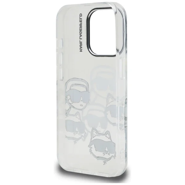 Karl Lagerfeld IML Multi K&C Head Pattern Case for iPhone 16 Pro - Cleareng