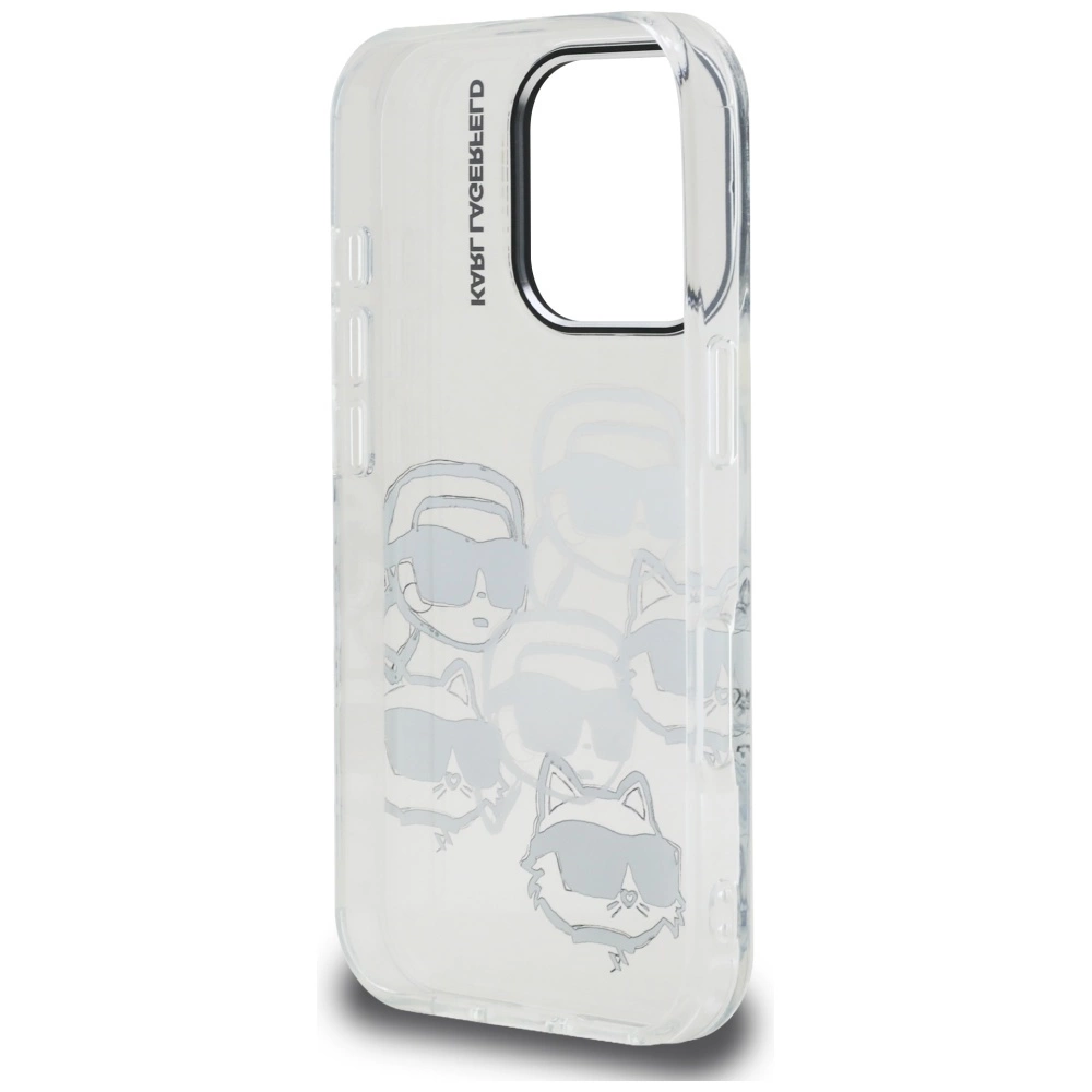 Karl Lagerfeld IML Multi K&C Head Pattern Case for iPhone 16 Pro - Cleareng