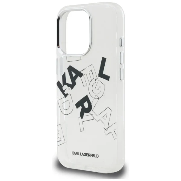 Karl Lagerfeld IML Sketched Graphic Case for iPhone 16 Pro Max - Cleareng