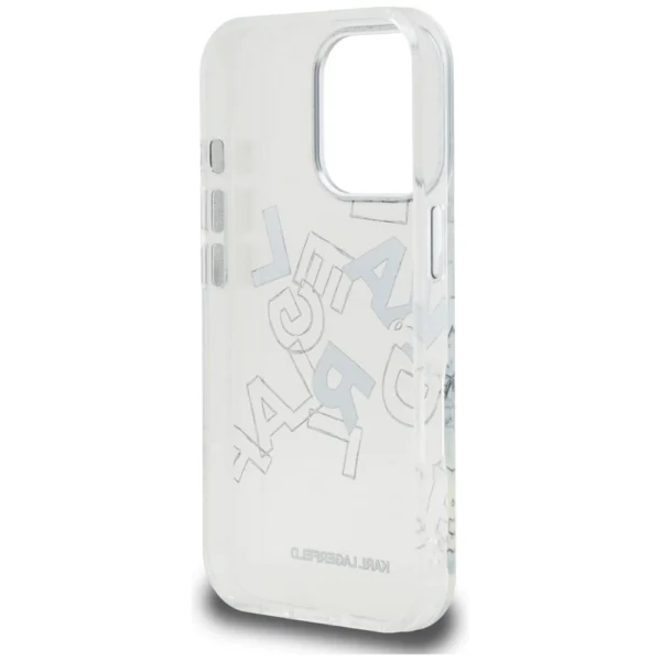 Karl Lagerfeld IML Sketched Graphic Case for iPhone 16 Pro Max - Cleareng