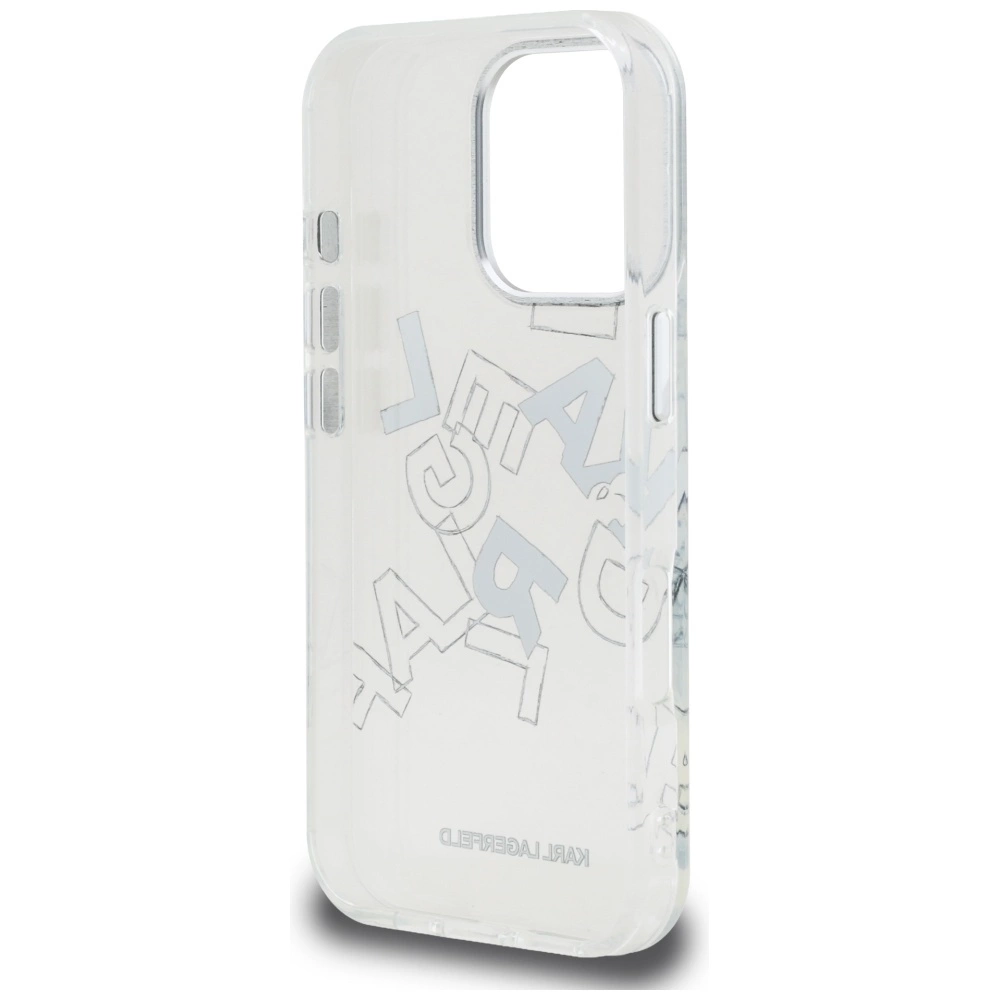 Karl Lagerfeld IML Sketched Graphic Case for iPhone 16 Pro Max - Cleareng