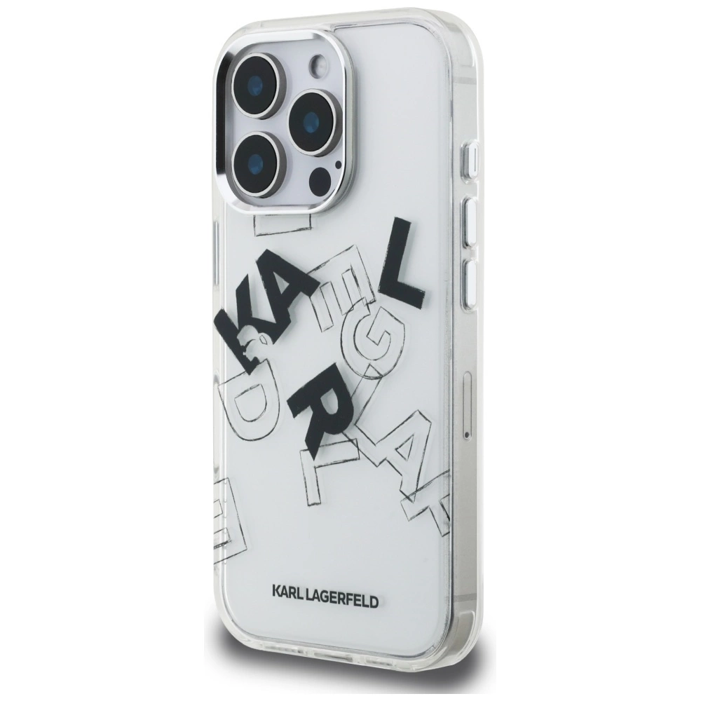 Karl Lagerfeld IML Sketched Graphic Case for iPhone 16 Pro - Cleareng