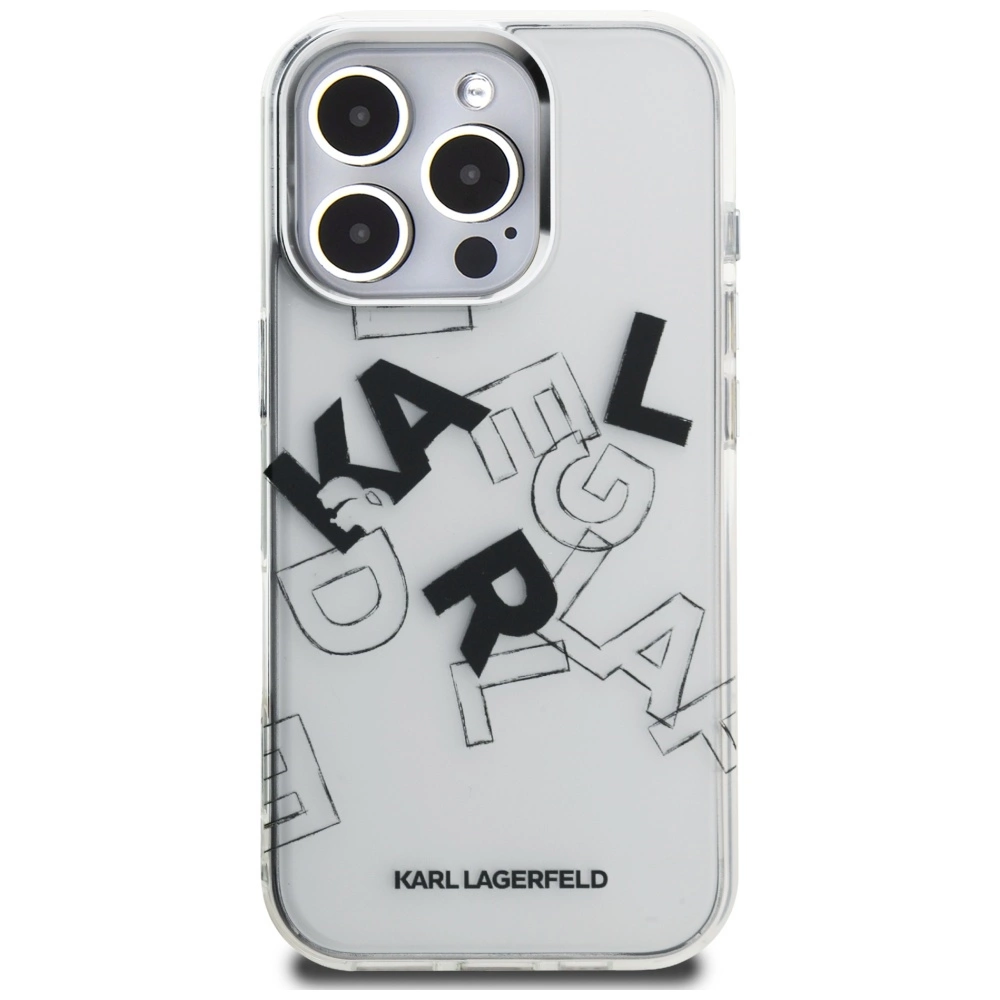 Karl Lagerfeld IML Sketched Graphic Case for iPhone 16 Pro - Cleareng