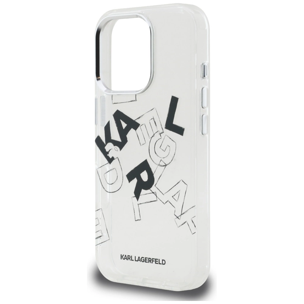 Karl Lagerfeld IML Sketched Graphic Case for iPhone 16 Pro - Cleareng
