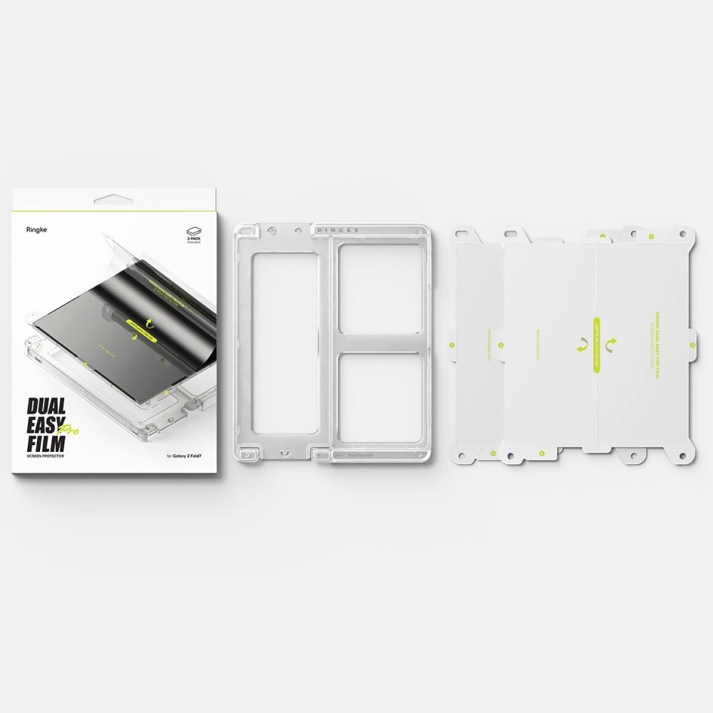 Ringke Dual Easy Pro 2-pack protective film for Samsung Galaxy Z Fold 7 - transparenteng