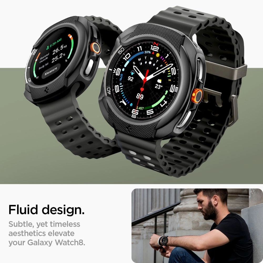 Spigen Liquid Air Case for Samsung Galaxy Watch 8 Classic 46mm - Blackeng