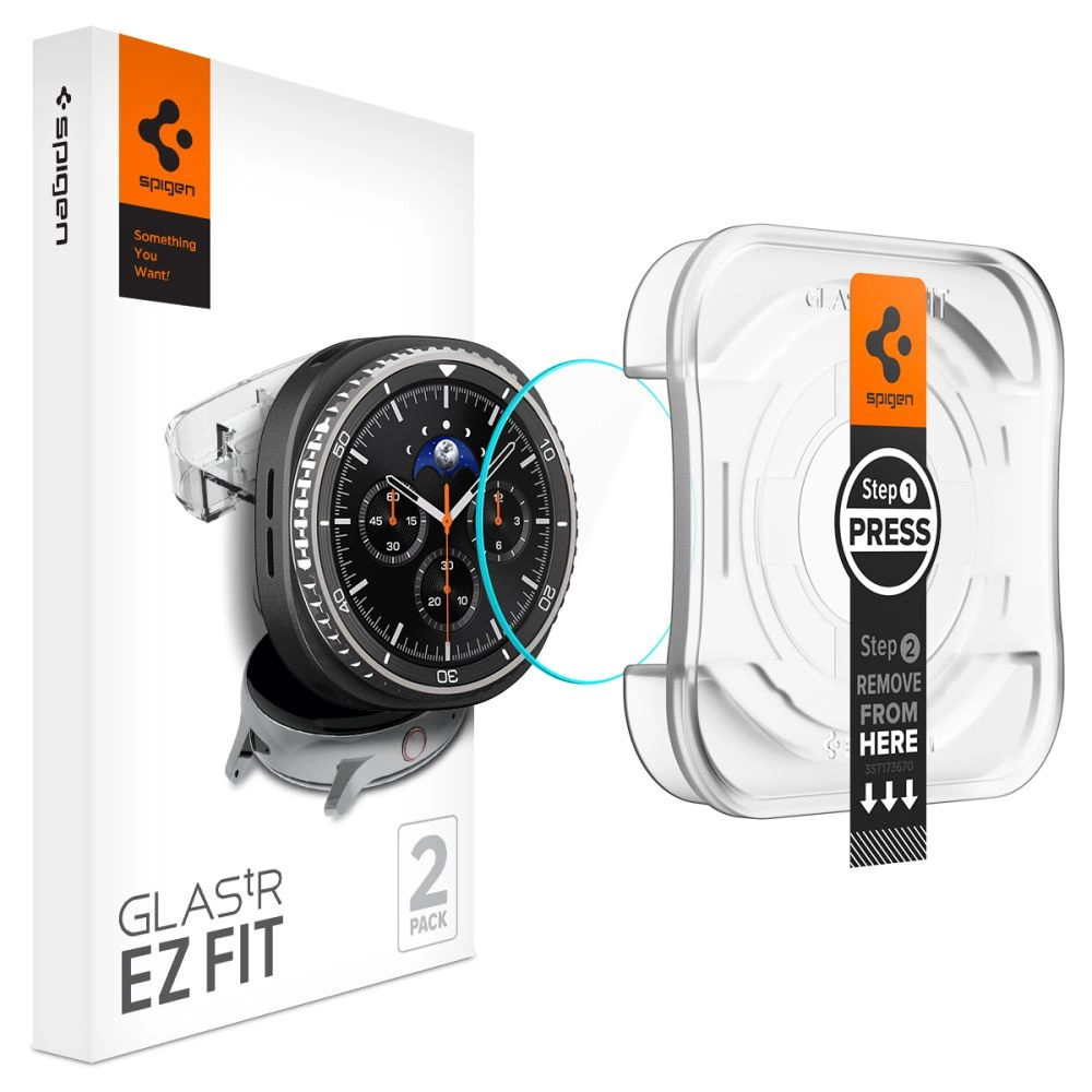 Spigen Glas.TR ”Ez-Fit” Tempered Glass for Samsung Galaxy Watch 8 46mm - Transparenteng