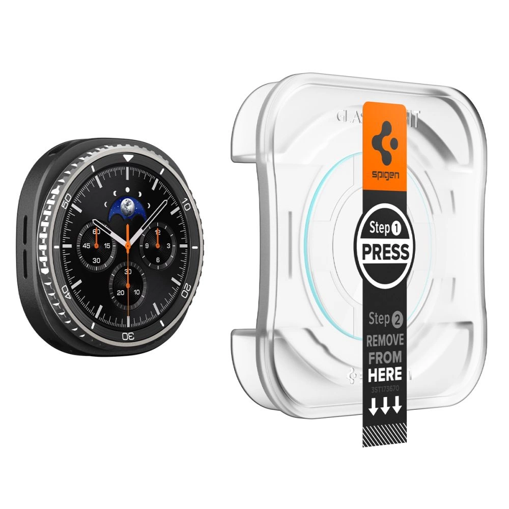Spigen Glas.TR ”Ez-Fit” Tempered Glass for Samsung Galaxy Watch 8 46mm - Transparenteng
