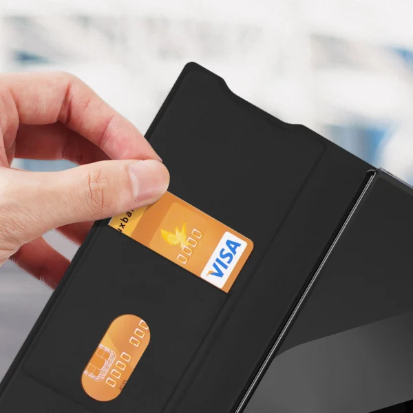 Etui Dux Ducis Brill na Samsung Galaxy Z Fold7 z zamknięciem magnetycznym - czarnepol