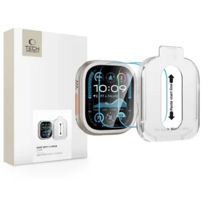 Tech-Protect Easy Set+ Tempered Glass 2-pack for Apple Watch Ultra 1/2 49mm - Cleareng