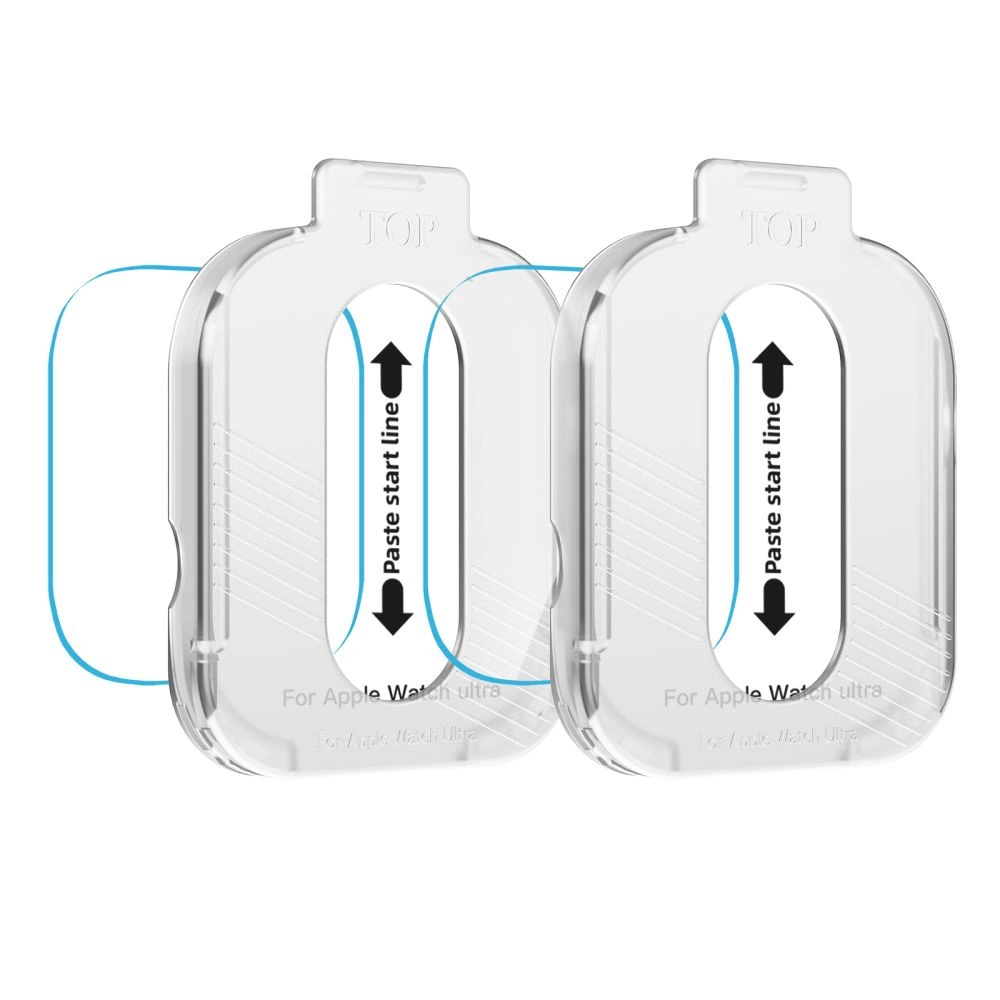 Tech-Protect Easy Set+ Tempered Glass 2-pack for Apple Watch Ultra 1/2 49mm - Cleareng