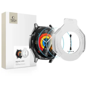 Tech-Protect Easy Set+ 2-pack tempered glass for Huawei Watch GT 5 46 mm - transparenteng