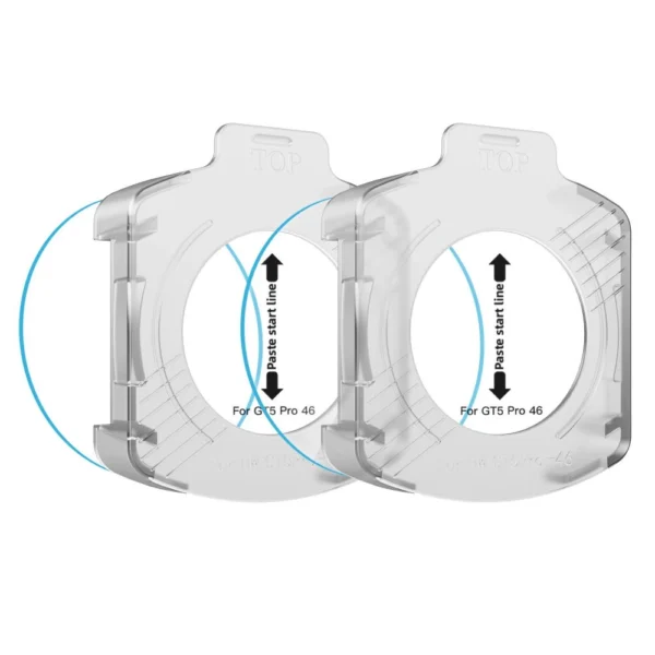 Tech-Protect Easy Set+ 2-pack tempered glass for Huawei Watch GT 5 Pro 46 mm - transparenteng